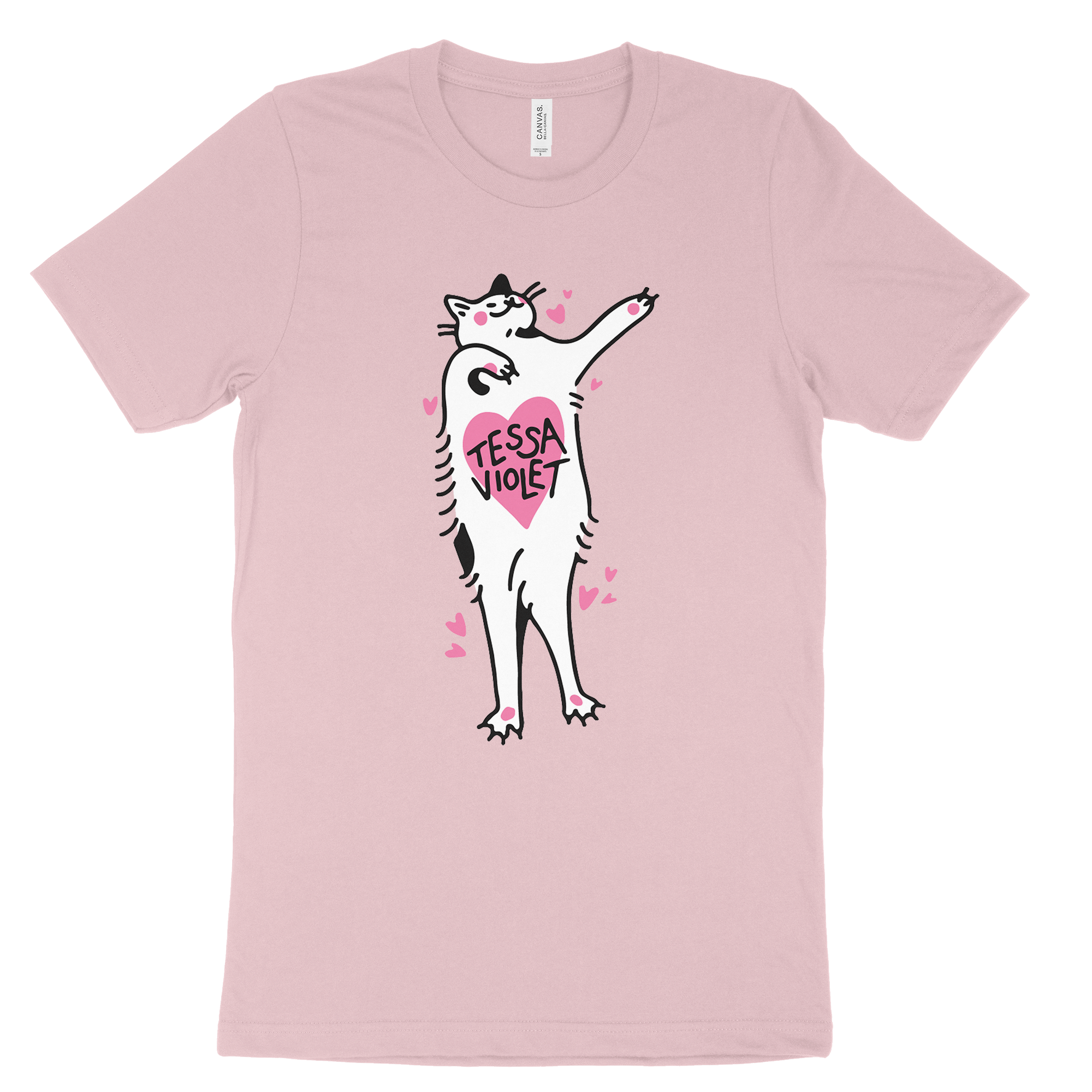 CAT HEARTS TEE