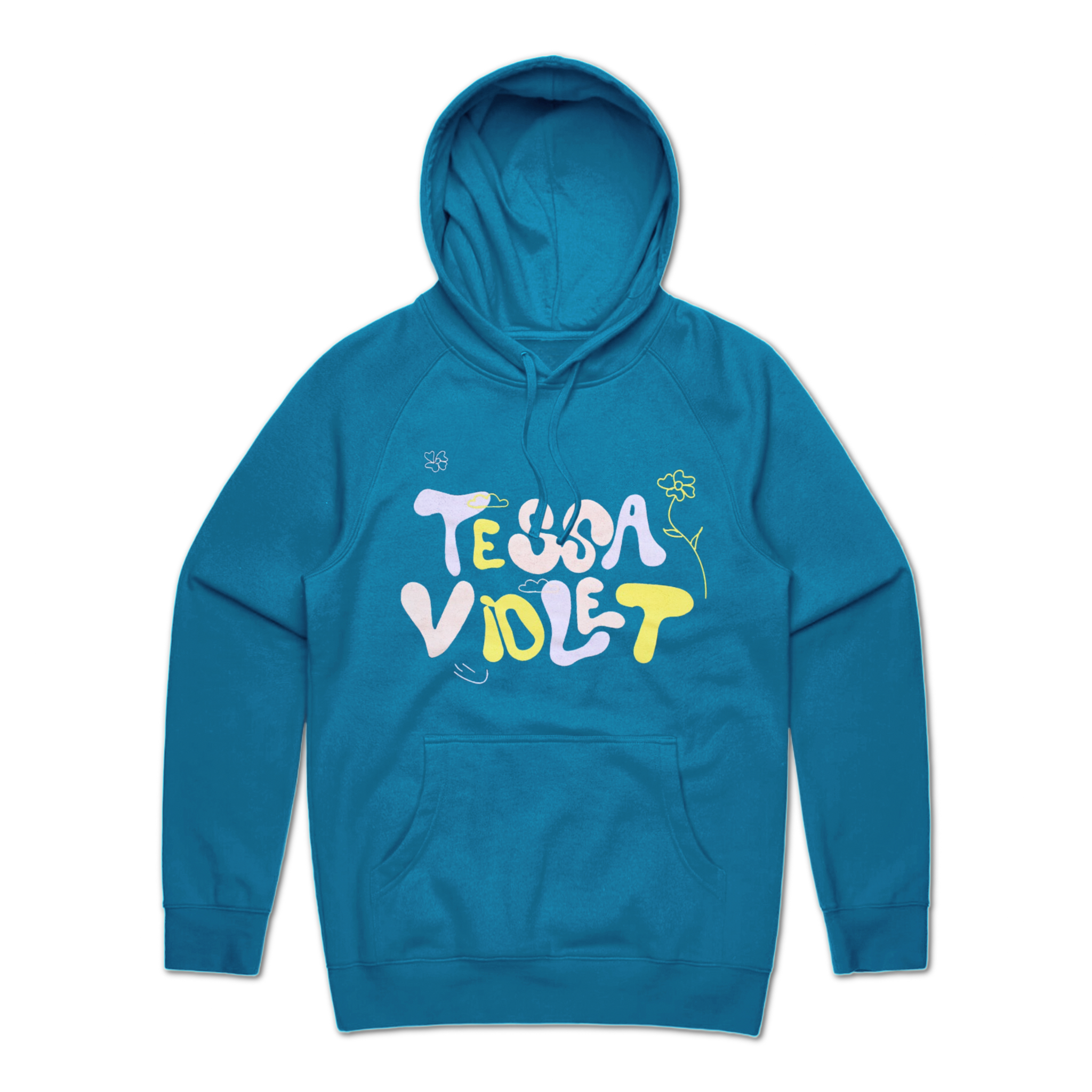 ★ADERERROR★ Nolc logo hoodie Turquoise Ader Error Blue Nolc Hoodie In Turquoise - 67% Off