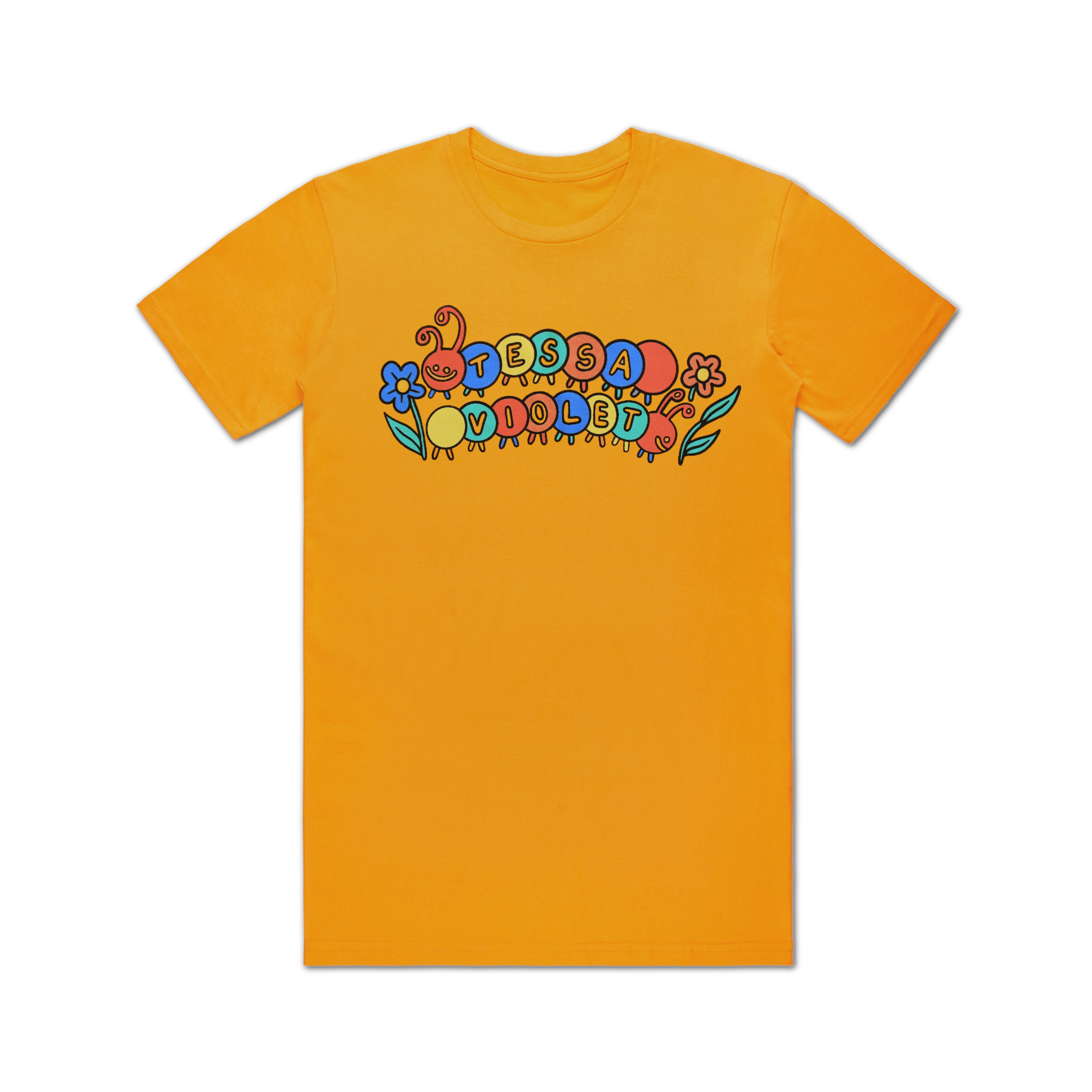 Flowers Orange T-Shirt