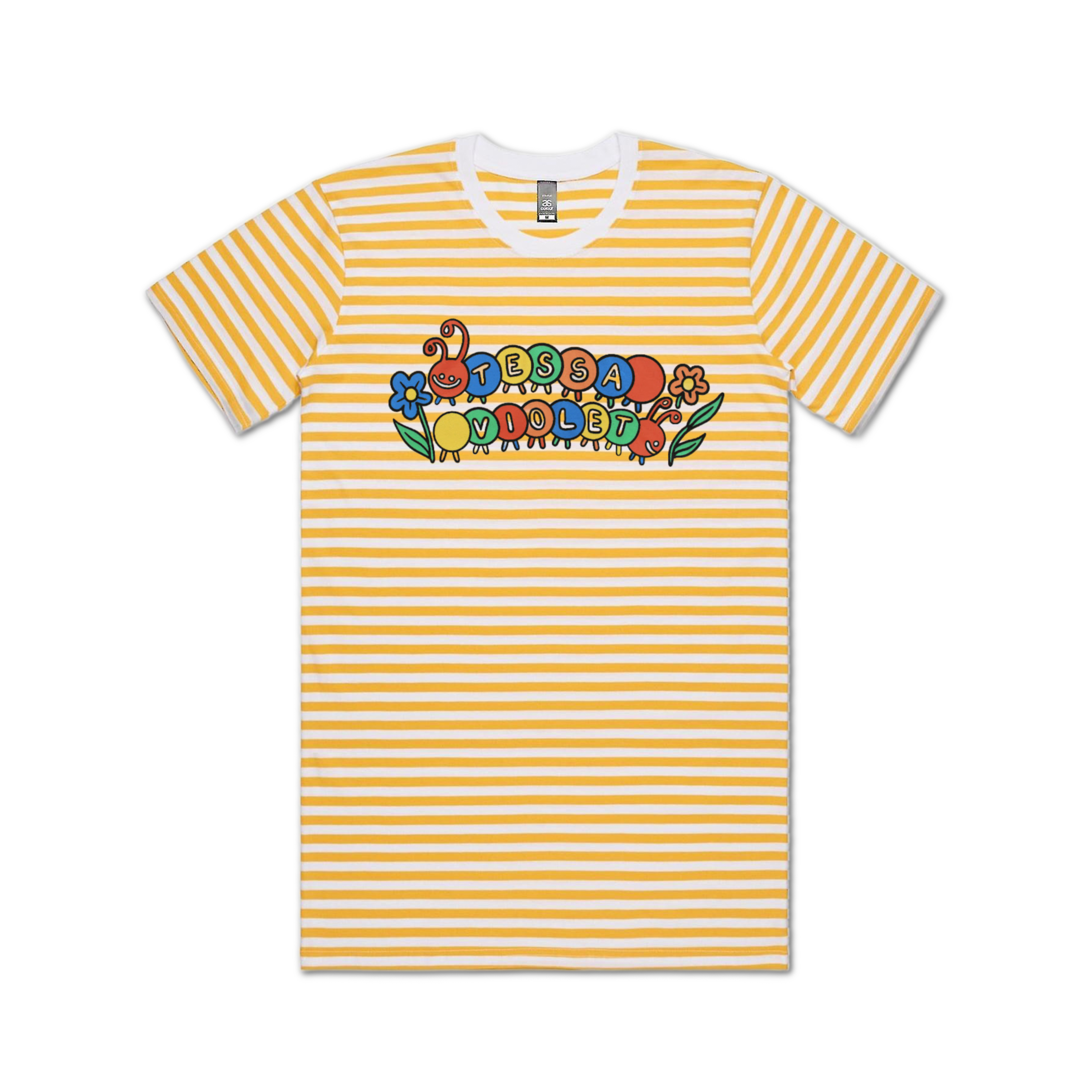 Flowers Logo Striped T-Shirt