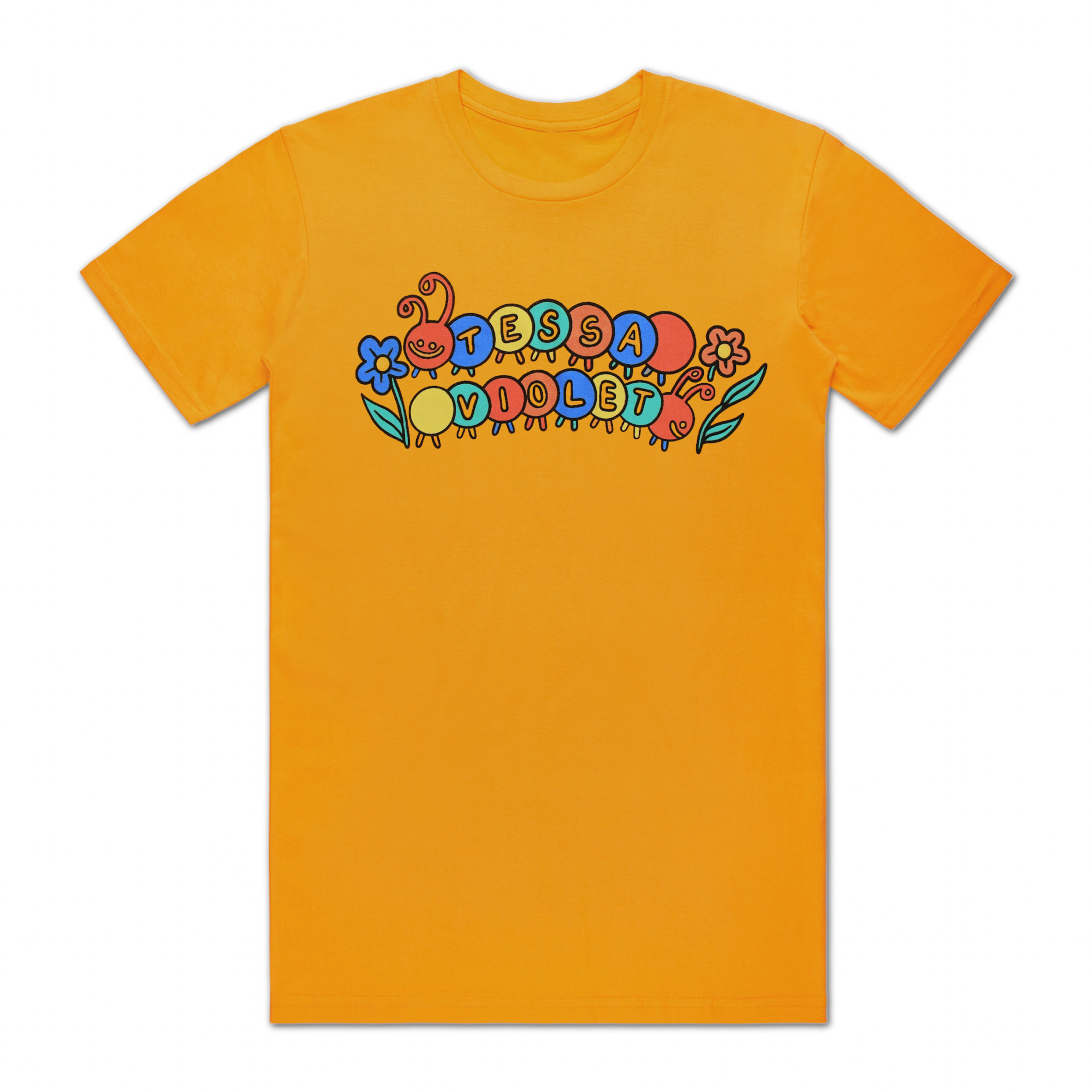 Flowers Orange T-Shirt