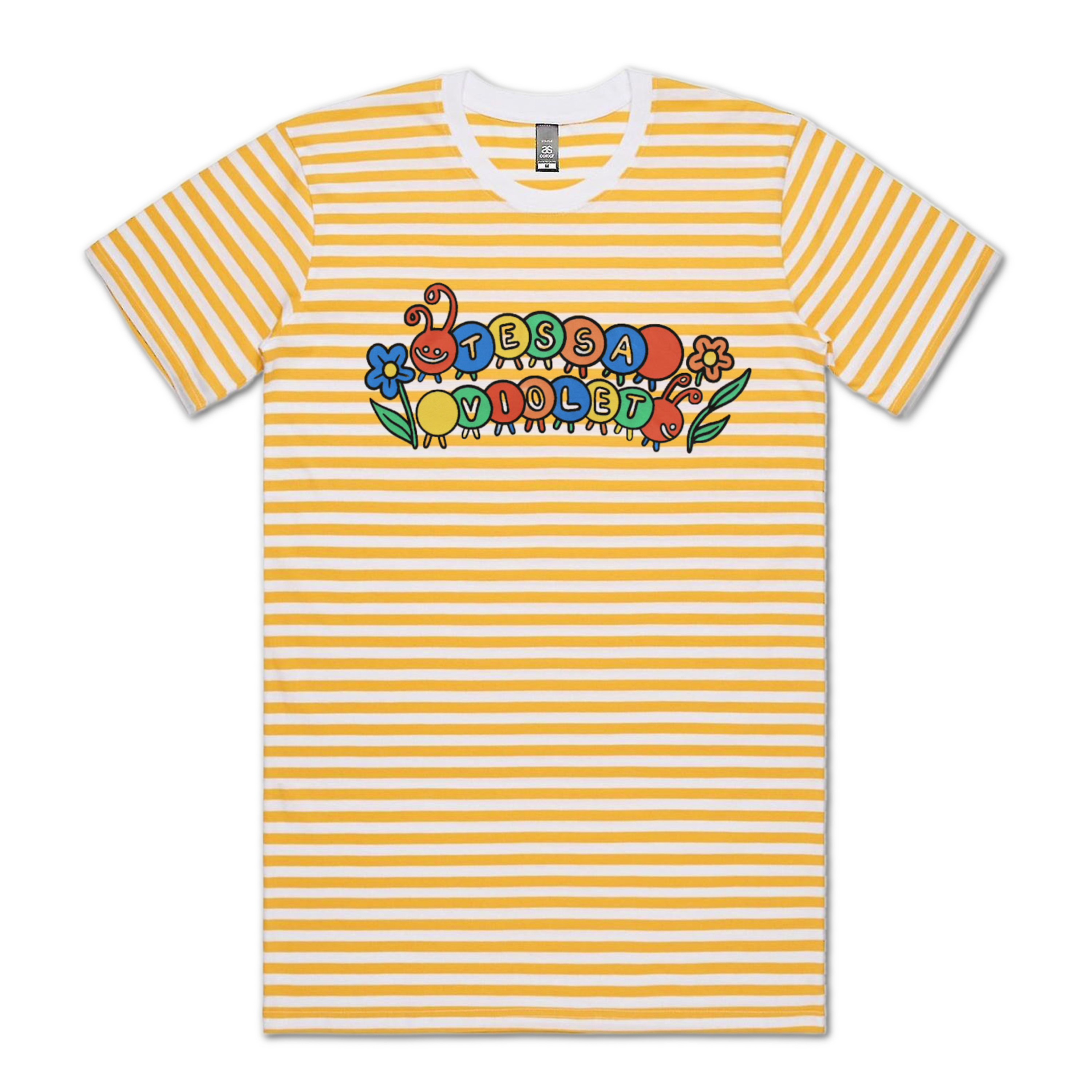 Flowers Logo Striped T-Shirt