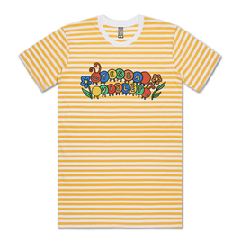 Flowers Logo Striped T-Shirt
